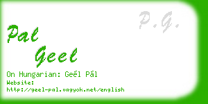 pal geel business card